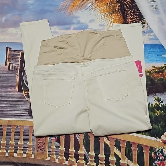Isabel Maternity Cream Jeans Size 16 NWT - Picture 6 of 6